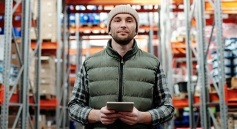 Inventory warehouse worker